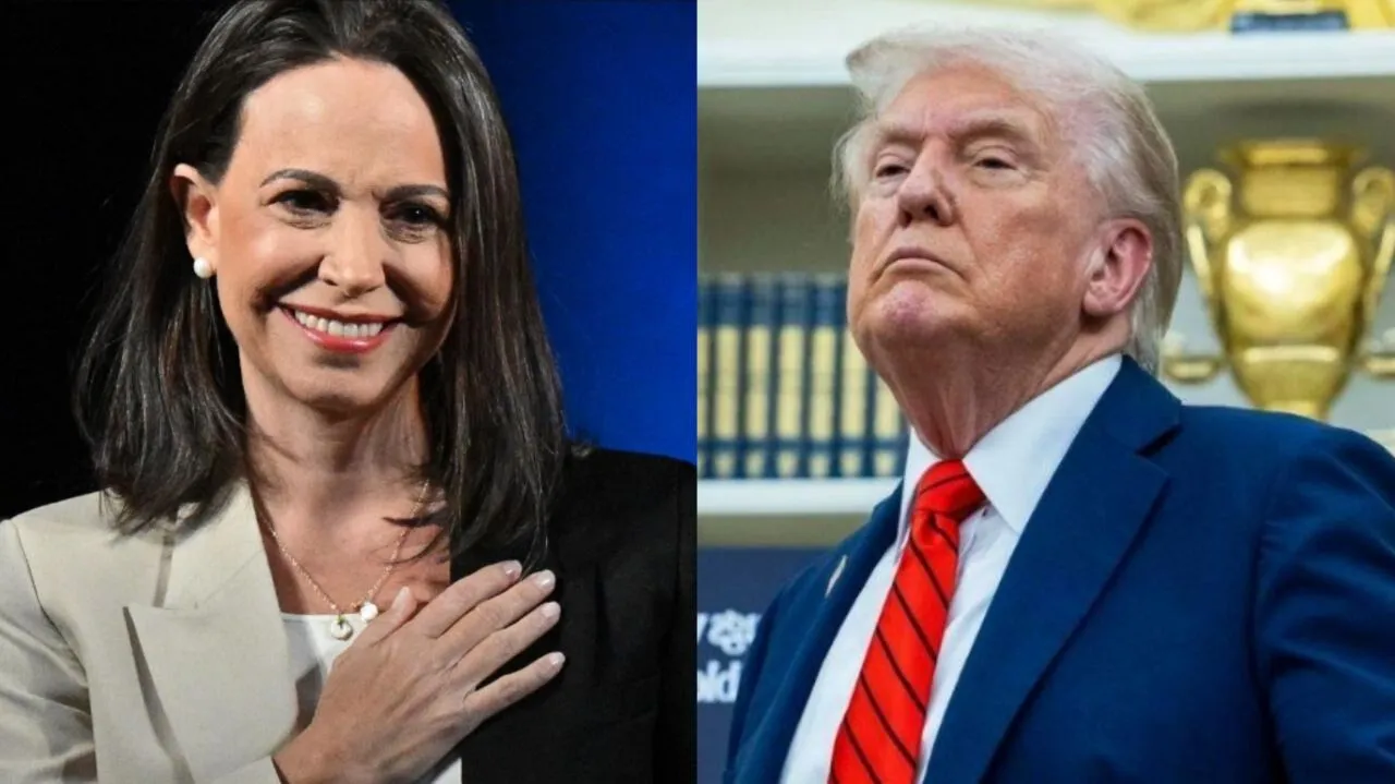 Opositora venezolana María Corina Machado propone compartir Nobel de la Paz con Trump