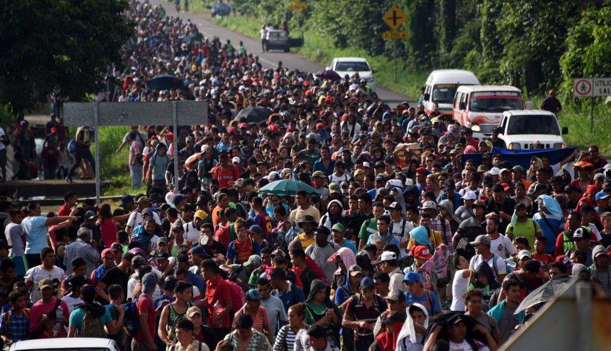 Cronolog a caravana migrante cumple un mes en su camino a EE.UU