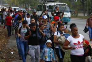 Llega a México caravana de migrantes hondureños