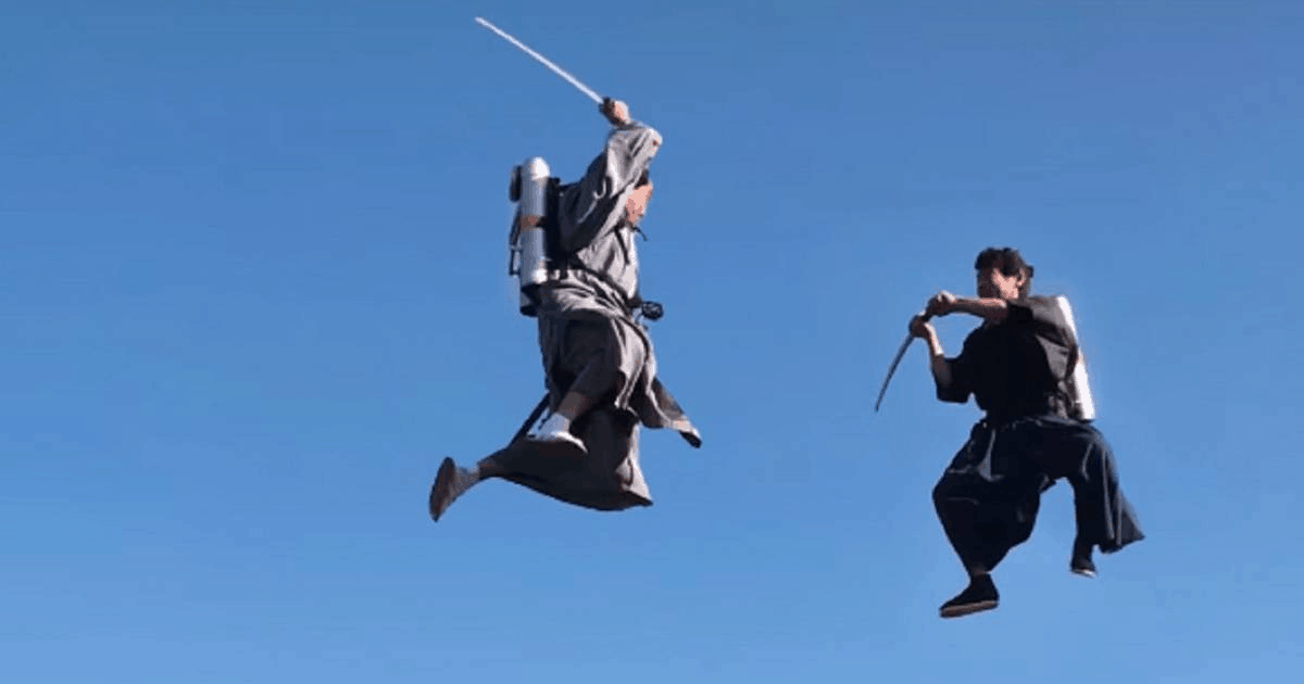 Japón: Samuráis combaten en el aire, dejando atrás la tradición