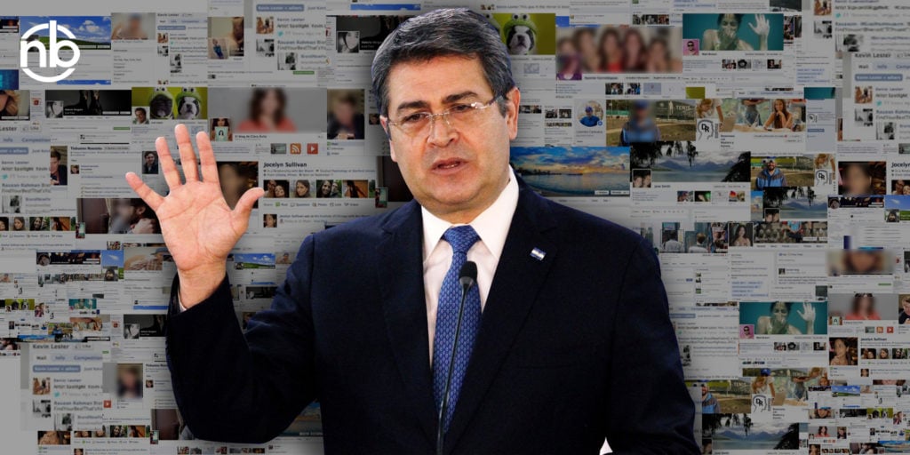 Exempleada de Facebook denuncia una red de cuentas falsas de Juan Orlando Hernández.