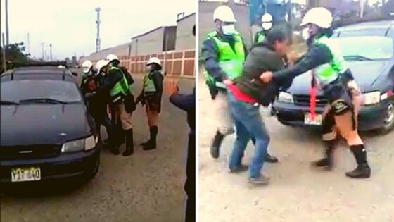 Taxista implora de rodillas: Péguenme, pero no se lleven mi auto.