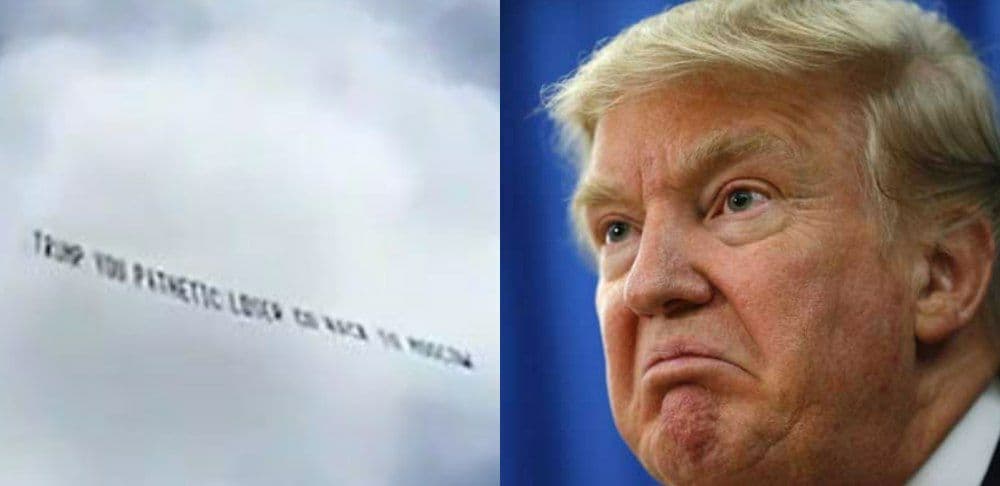 Pancartas contra Trump