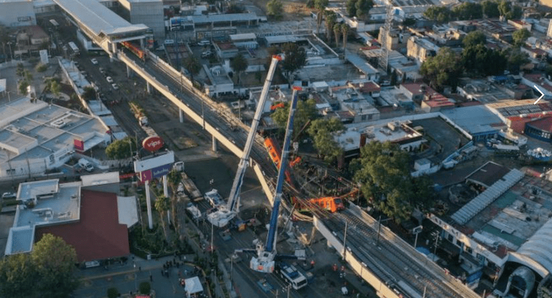 A 23 asciende el número de muertes por el derrumbe de un tramo del metro en México