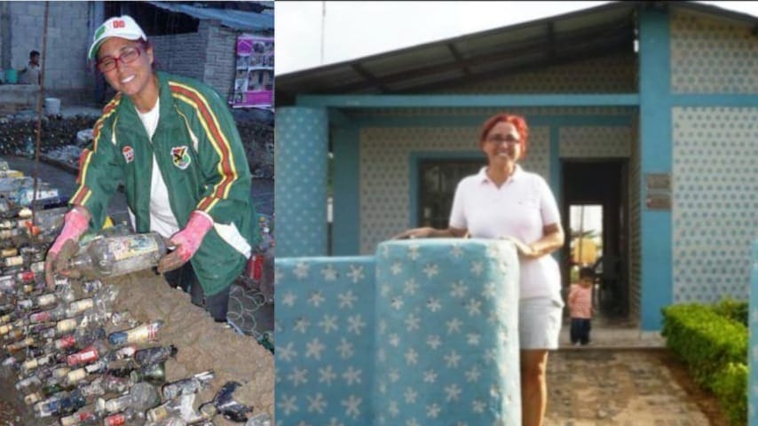 Casas de botellas, el ambicioso proyecto para proveer de vivienda a los necesitados en Bolivia