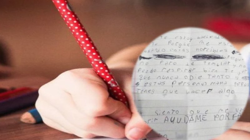 Víctima de acoso escolar en una carta a su madre: Siento que me voy a morir", reyes magos