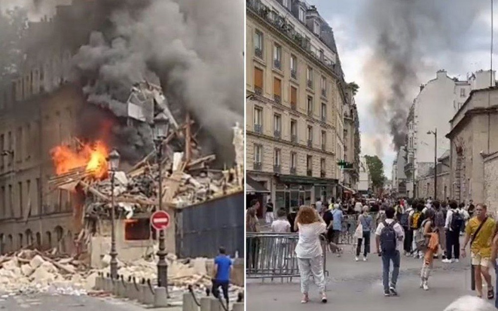 Arde Francia con fuerte explosión en barrio Latino de París
