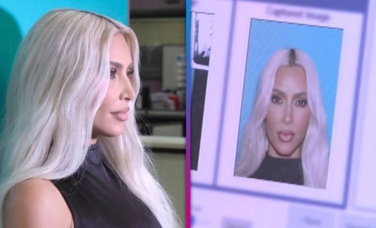 Kim Kardashian llegó con su equipo de imagen para su fotografía de la licencia de conducir
