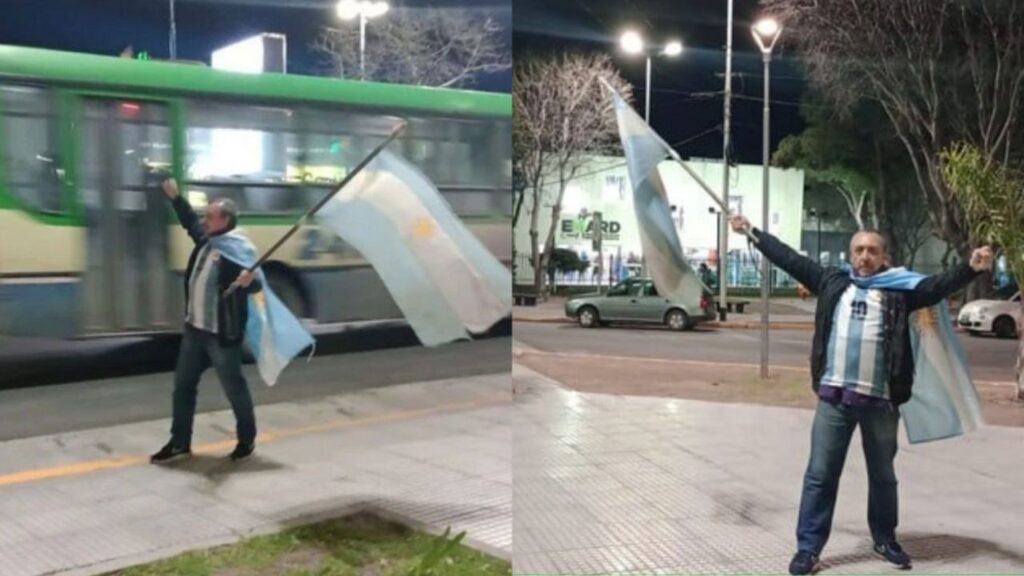 Hincha argentino no para de festejar el título, lleva 296 días celebrando