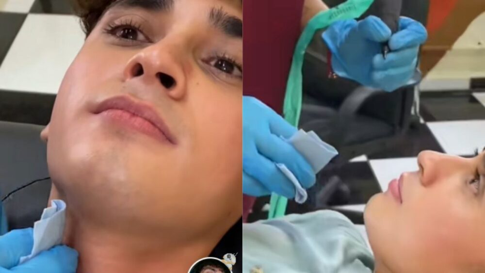 Mujer terminó con su novio mientras él se tatuaba su nombre en el cuello