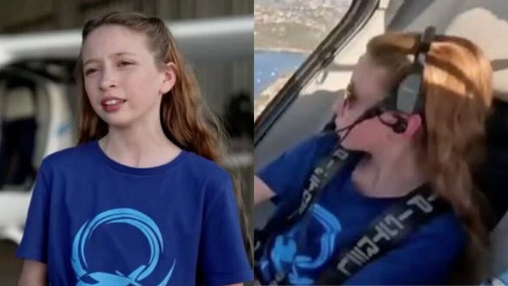 Amy Spicer, la piloto de aeronaves eléctricas más joven del mundo.