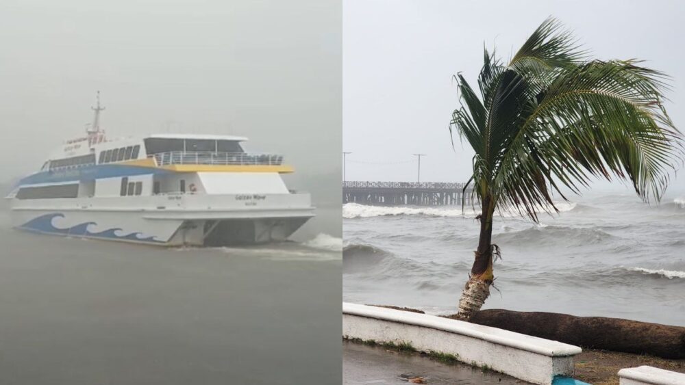 Frente frío deja lluvias en Islas de la Bahía y La Ceiba