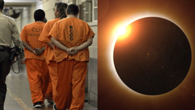 Presos de Nueva York exigen ver el eclipse solar