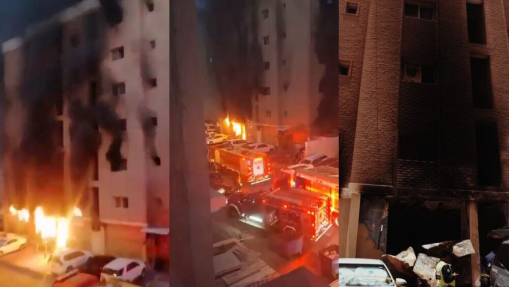 Mueren 35 trabajadores extranjeros en un incendio en un edificio de Kuwait