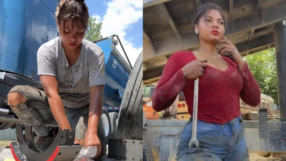 Paty Godoy, la mecánica catracha que pone en alto el hombre de su país en EEUU