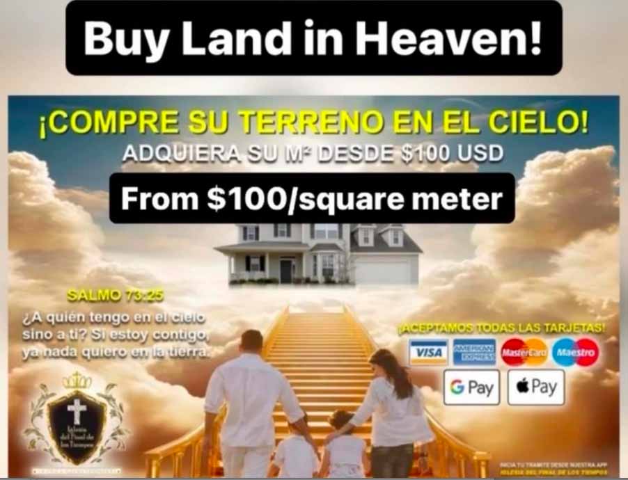 terreno en el cielo iglesia