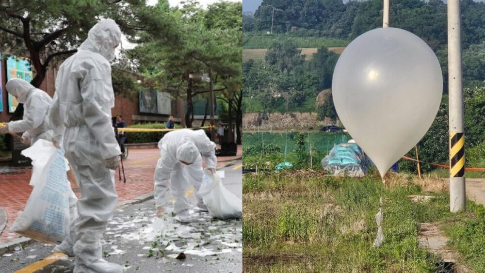 Corea del Norte envía en un día 500 globos de basura a Corea del Sur