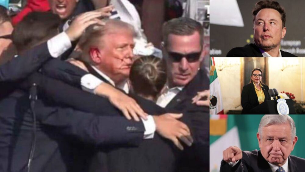 Presidentes y personalidades reaccionan al atentado en contra de Trump