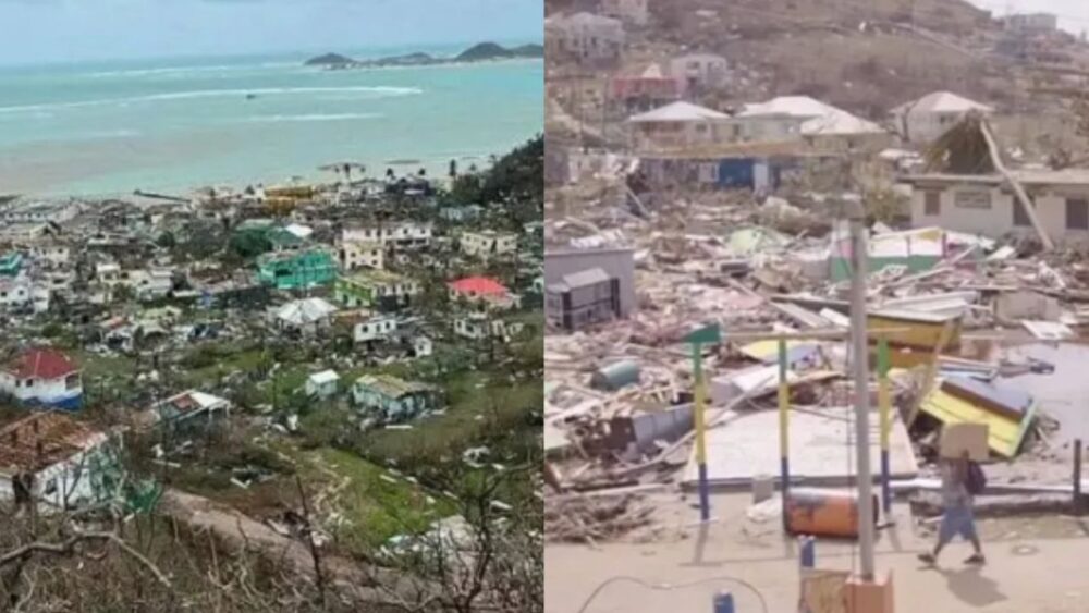 El devastador recorrido del huracán Beryl "borró" el 90% de la isla Unión