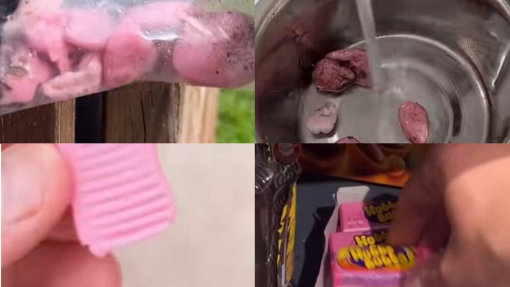 Hombre recoge los chicles usados, los lava, los endulza y los vende como nuevos