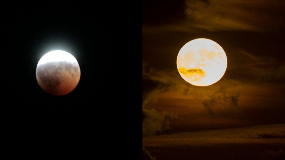 El cielo se engalana con el último eclipse lunar y la primera superluna del 2024