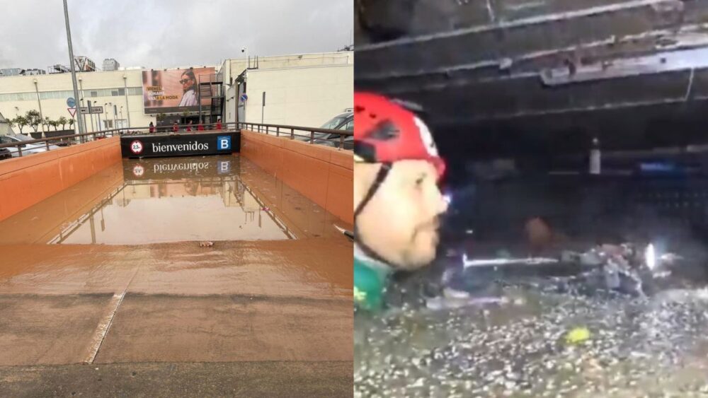 Después de dos horas de búsqueda en el parking de un centro comercial en Valencia, no encuentran víctimas mortales 