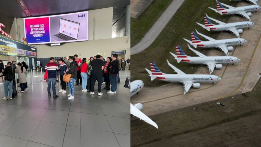 Miles de usuarios de American Airlines tuvieron un atraso en sus vuelos a horas de celebrarse la Navidad 