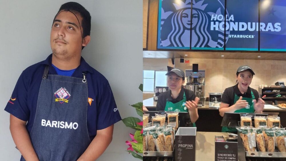 Un barista hondureño ganó un año de café Starbucks gratis