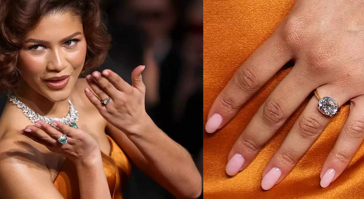 Zendaya presume un enorme anillo de diamante y crecen los rumores de un posible compromiso con Holland 