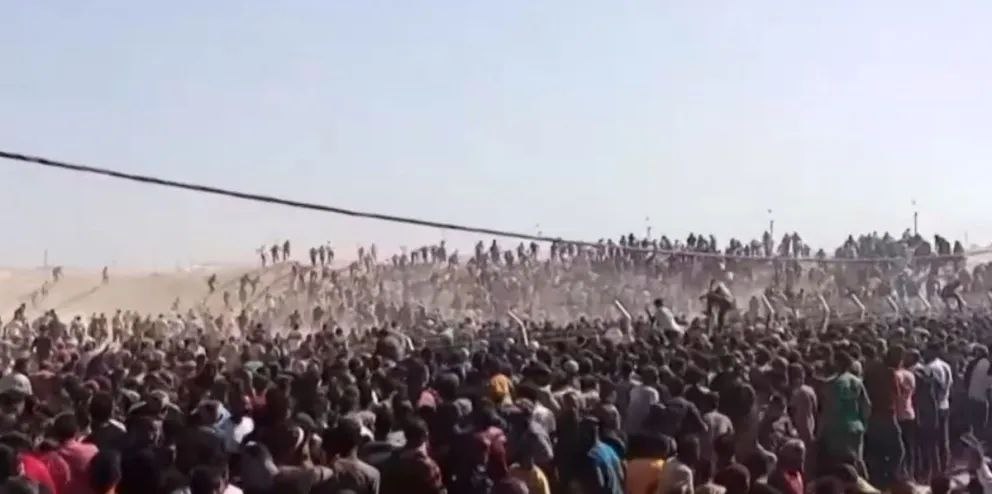 Caos en Gaza en el primer día de distribución