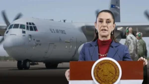 Sheinbaum descarta actividad militar de EEUU tras aterrizaje de avión Hércules en Toluca